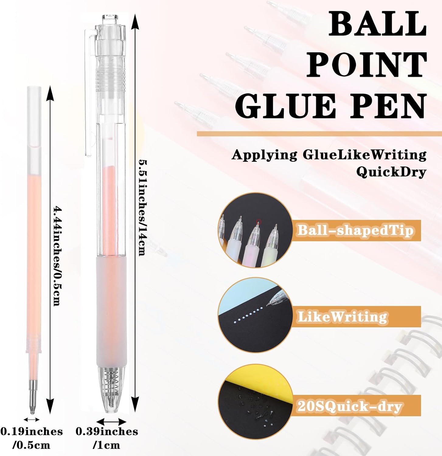 18 Pcs Quick Dry Glue Pen Ball - đánh giá và giá Alignment Stick Set